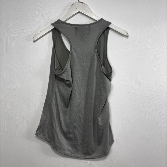 Top Official Tank Top Gray Sleeveless Racerback Pullover Graphic On Front Womens - Picture 5 of 5